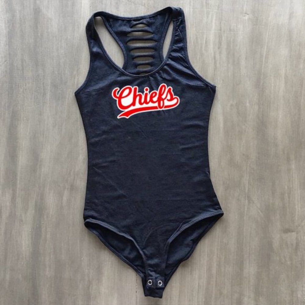 Black Kansas City Chiefs Football Bodysuit GF/mom/mothers gift, Kindom Fan